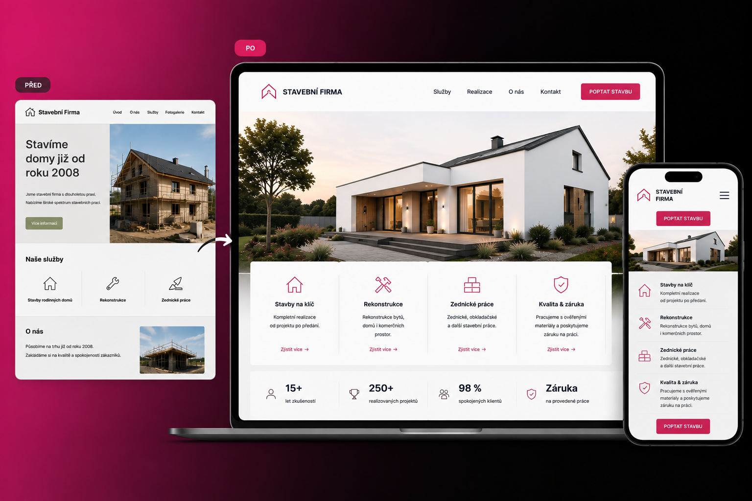 Redesign webu náhled